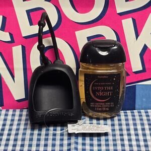 BBW Black Rubber Pocketbac Holder & Into The Night Women's Fragrance Line Refill
